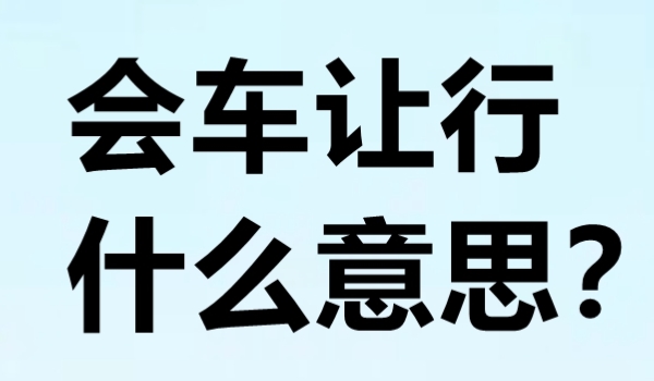 会车是什么意思 是反向行驶的汽车在同一地点交错通过（交通用语）