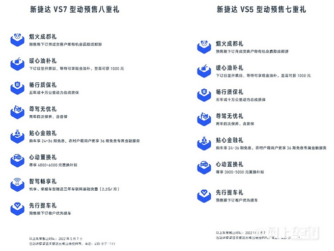 捷达新VS5预售8.79万起！新VS7全面降价 多项升级