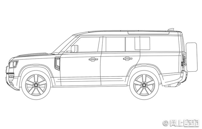 路虎卫士130首曝真容 或搭5.0T V8 能拉7个小姐姐