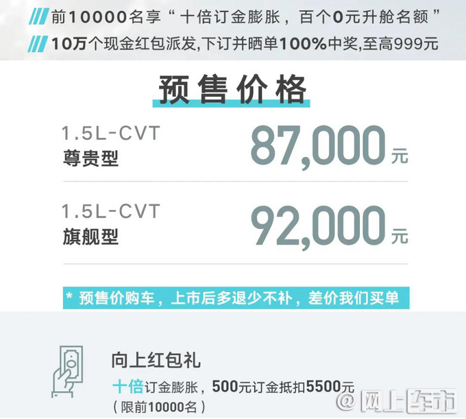 吉利全新帝豪预售8.7万元起！外观换新 动力更强