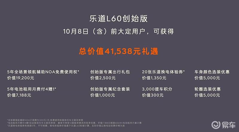 乐道L60正式上市 售20.69万元起