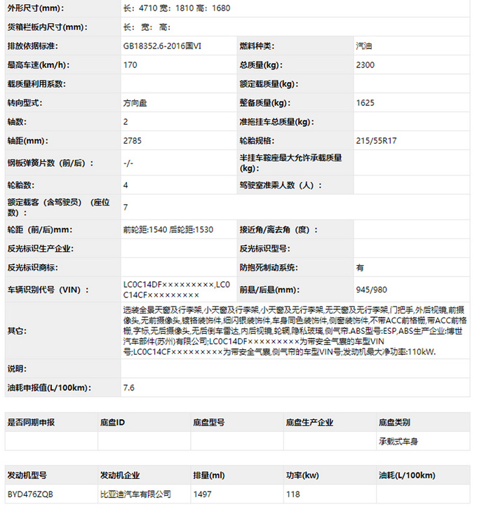 比亚迪新宋MAX实车曝光 前脸和尾灯造型都改了